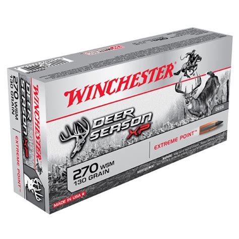 Winchester Deer Season Xp 270 Wsm 130gr Extreme Point 20bx Reloading