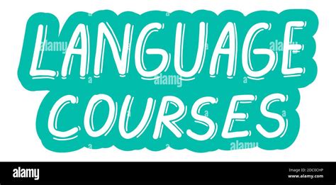 Language Courses Training Learn Courses Education Concept Logo