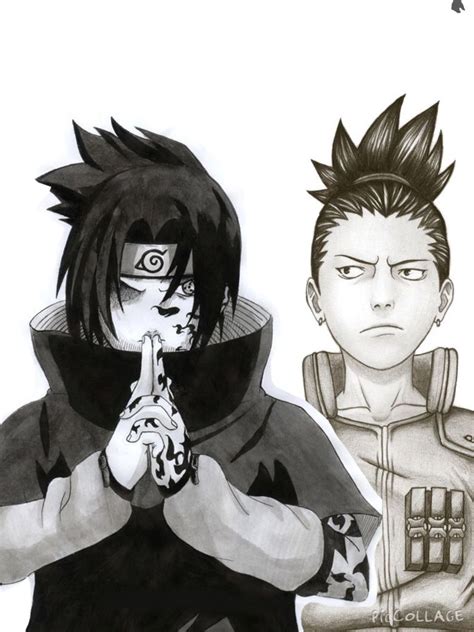 Sasuke And Shikamaru Shikamaru Anime Sasuke