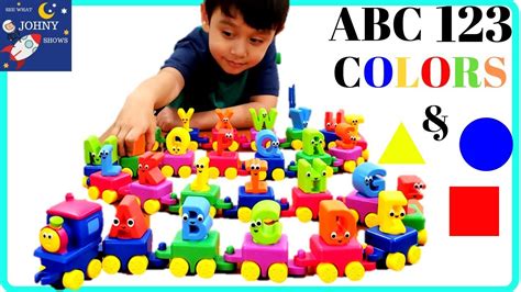 Learn Abc 123 Colors And Shapes With Bob The Train Alphabet Train Toy