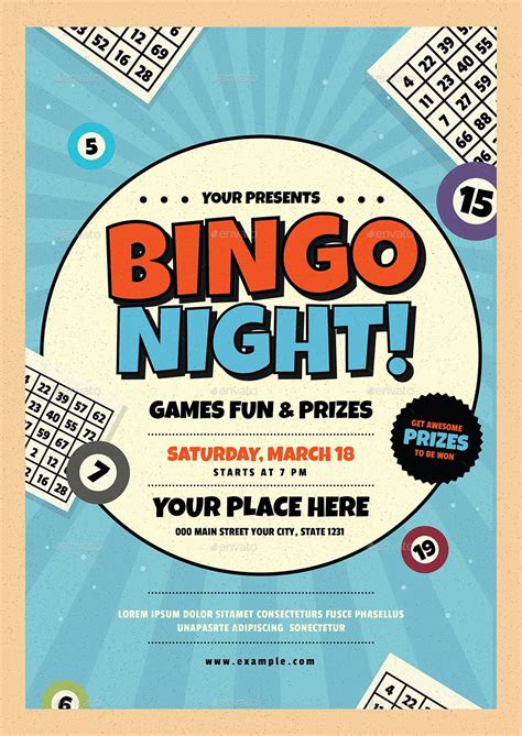 Bingo Night Flyer Template Best Template Ideas