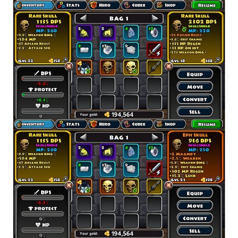 Comparing Items Support Dungeon Quest Forums