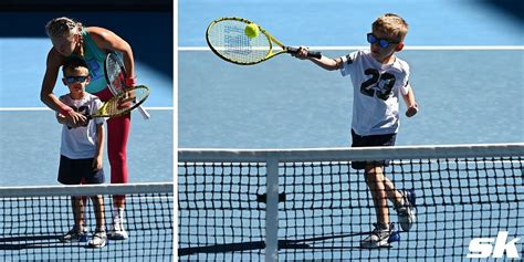 Victoria Azarenka Watches Her Son Leo Play Tennis Calls Him A Next Gen Player