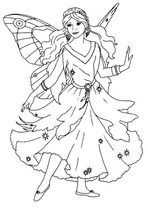 Queen Of The Fairy Coloring Pages Fairy Coloring Pages Kidsdrawing
