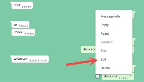 Whatsapp How To Edit A Sent Message