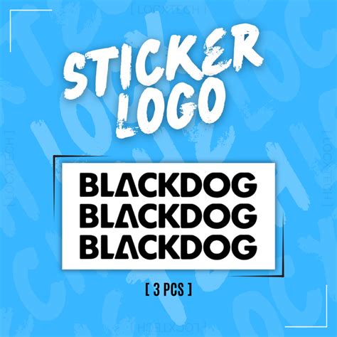 Sticker Logo Blackdog Premium Sticker Oracal 651 5 Inch