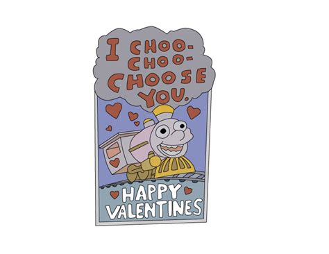 I Choo Choo Choose You Ralph Wiggum Valentines Day Card ññ