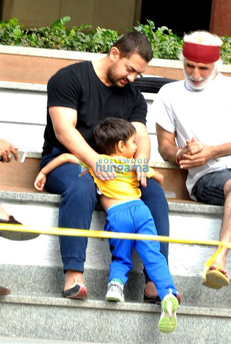 Aamir Khan Snapped Taking A Walk With His Son Azad Rao Khan In Bandra