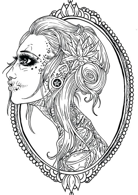 Sugar Skull Pin Up Drawing at GetDrawings | Free download