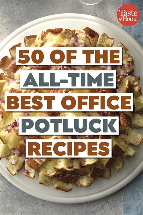 Check out these easy potluck ideas for delicious recipes that your friends will love! 50 Best Potluck Recipes to Bring to Work | Office potluck ...