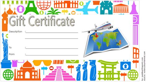 This travel gift certificate template shows the name of the person who will receive it, who gives the. Travel Gift Certificate Editable 10+ Modern Designs