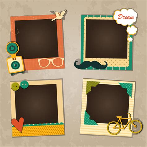 Cute Photo Frame Vector Set 02 Free Download