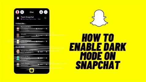how to enable dark mode on snapchat get snapchat dark mode android 2022 youtube