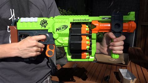Nerf Zombie Strike Doominator Unboxing And Review Youtube