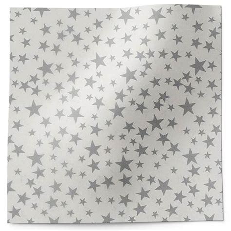 The Packaging Source Wholesale Tissue Paper Silver Stars On White