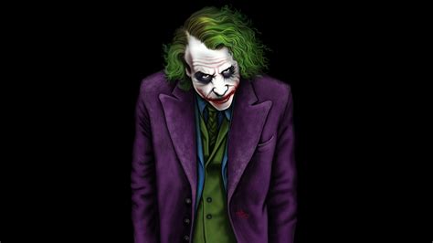 Joker Heath Ledger Artwork 4k Supervillain Wallpapers Superheroes
