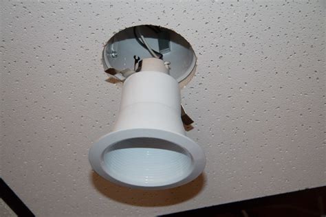 No pull strings for the light or fan. DIY Recessed Lighting Installation in a Drop Ceiling ...