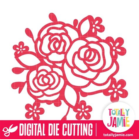 Roses Flower Bunch Totallyjamie Svg Cut Files Graphic Sets And Clip Arts