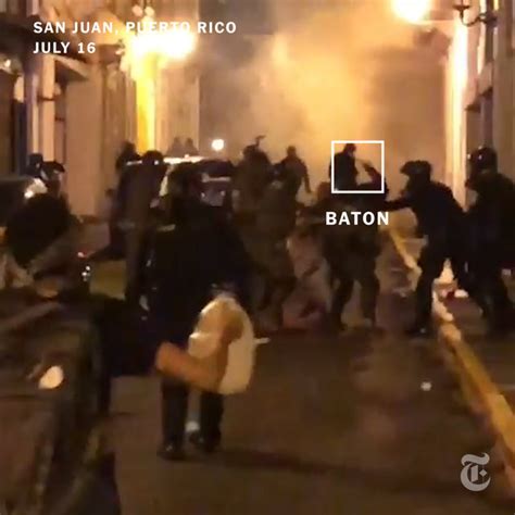 did puerto rican police go too far during protests what the video shows the new york times