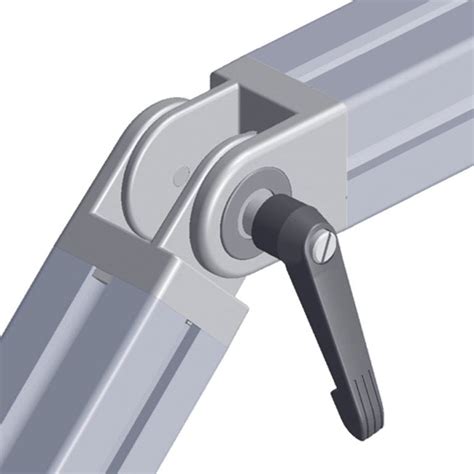 Pivot Joint 45 Aluminum With Locking Lever Connectors A2a Systems