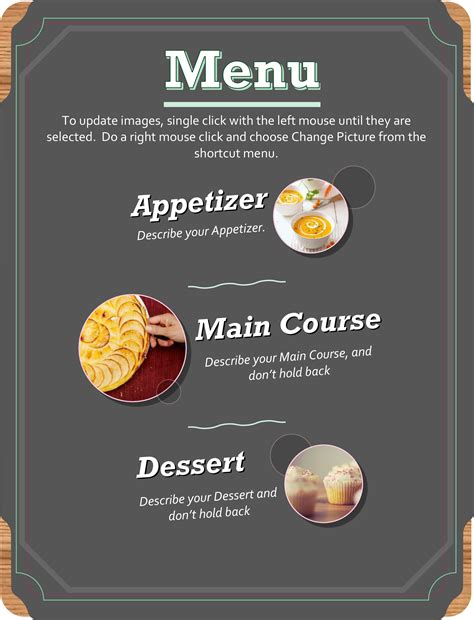 Free Restaurant And Cafe Menu Templates For Word Officetemplate Net Rezfoods Resep
