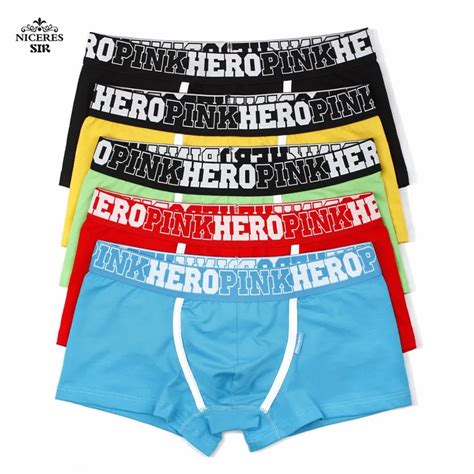 Buy Pink Hero Men Underwear Wholesale Hot Sale Shorts