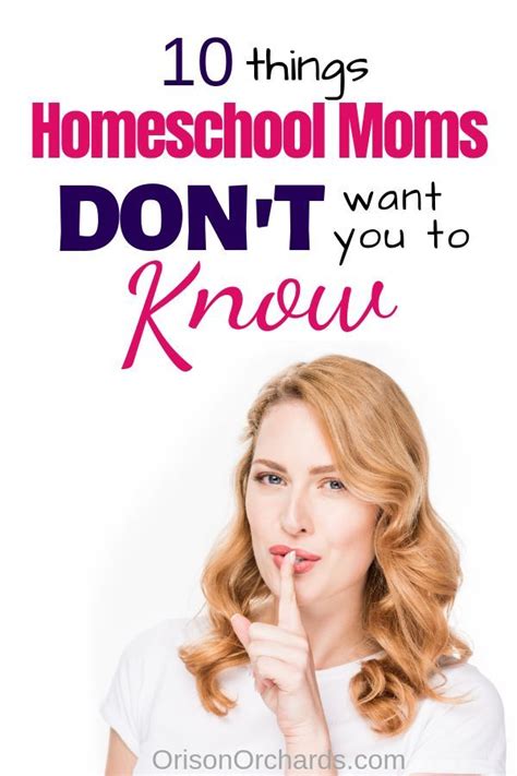 10 Things Homeschool Moms Dont Want You To Know Orison Orchards
