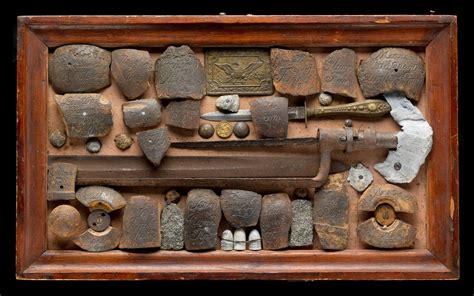 A Box Of Relics Found On The 1863 Battle Of Gettysburg Battlefield