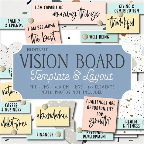 Vision Board Kit Dream Board 2022 Ultimate Bundle Goal Etsy Vision