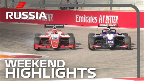 Formula 3 Round 8 Highlights 2019 Russian Grand Prix Youtube