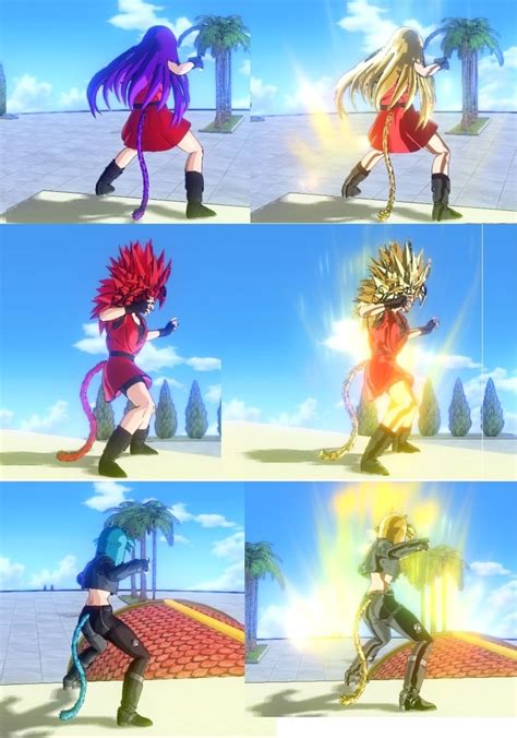 Kthxbai Mods Colourable Female Super Saiyan 4 Release Dragon Ball