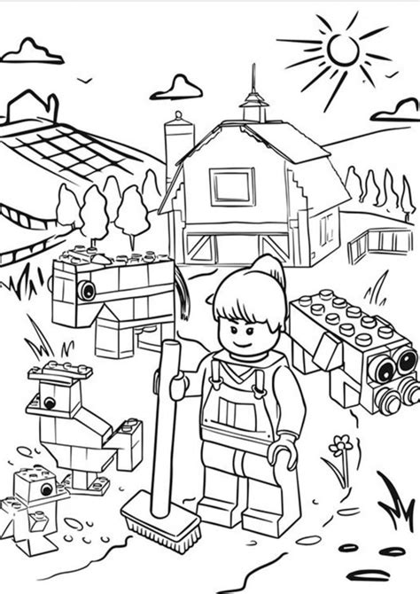 Free & Easy To Print Lego Coloring Pages - Tulamama