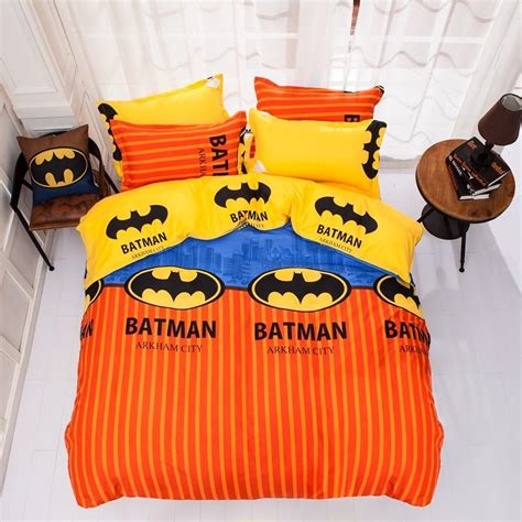 Us $114.0 |batman duvet cover set 100% cotton grey duvet cover solid color bed sheets cartoon pillow case,queen king size bedding set. Batman Bedding Set Superhero Weekend Sale TWIN 3PCS ...