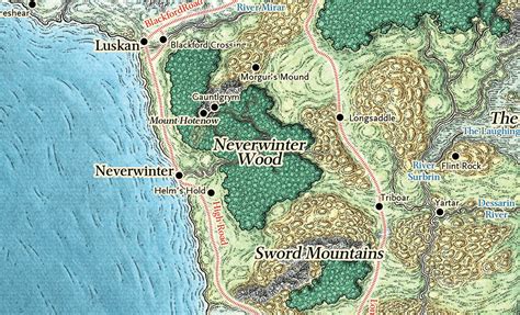 Forgotten Realms Sword Coast North Map Pelajaran