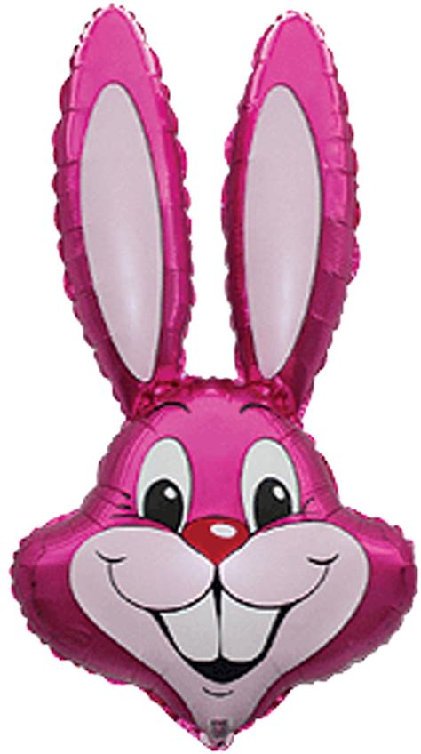 Jumbo Hot Pink Rabbit 35 Foil Balloon Loose