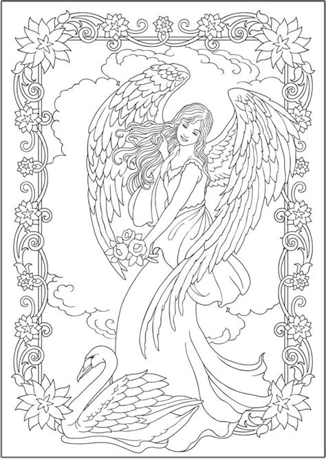 Angel Adult Coloring Pages At Free Printable Colorings Pages To Print And Color