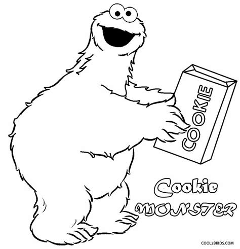 Printable Cookie Monster Coloring Pages For Kids