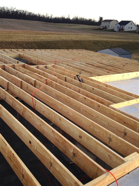Floor Joists Installed 1 20 2016 New Homes Deck Construction