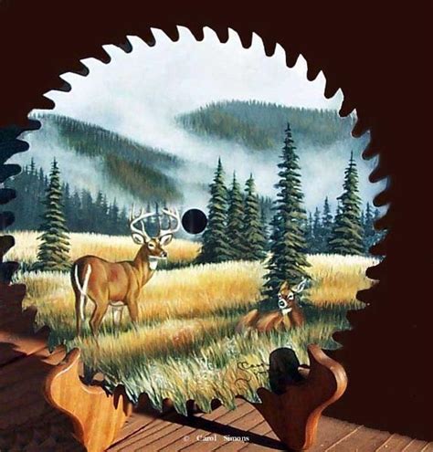 Original Paintings On Sawblades And Crosscut Saws 8 Painting Art