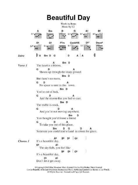 Veja bono e the edge do u2 celebrarem o natal em performance na televisão irlandesa. Beautiful Day by U2 - Guitar Chords/Lyrics - Guitar Instructor