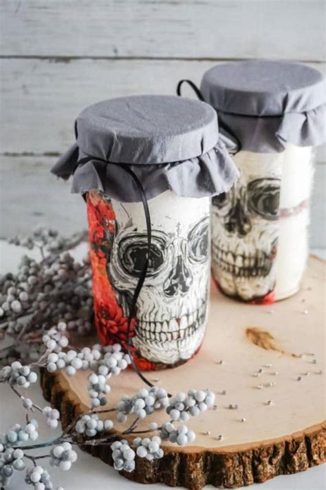 Skull Cookie Mason Jars Best Halloween Mason Jar Craft Project You