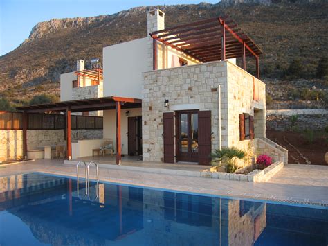 Building Styles Traditional Cretan Homes Stone Villas Greece