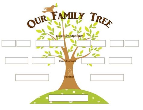 family tree decorative page family tree images blank