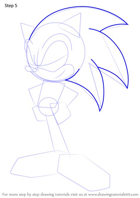 Learn How To Draw Sonic The Hedgehog From Sonic X Sonic X Step By
