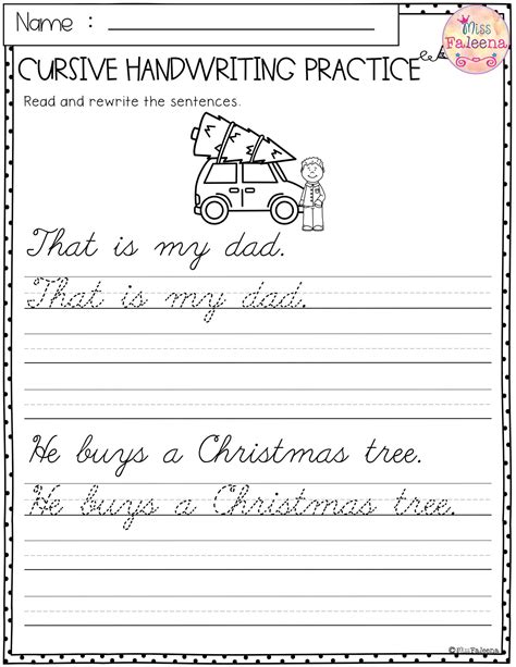 This assists in learning the proper height and scale of letters to produce consistency on paper. Christmas Cursive Handwriting Worksheets ...