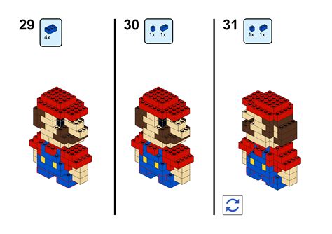 Lego Custom Instructions Mario 3d