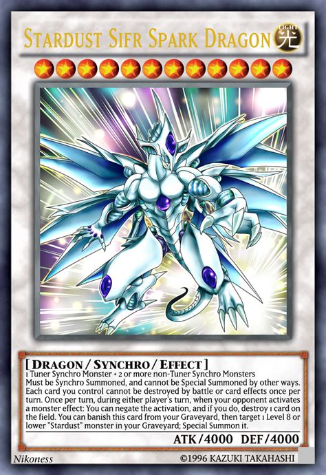 Today we're showing off a stardust chronicle dragon accel synchro deck! Stardust Sifr Spark Dragon by Nikoness by MasterRa on ...