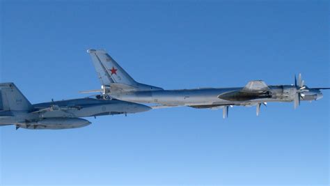 U S Canadian Jets Intercept 8 Russian Aircraft