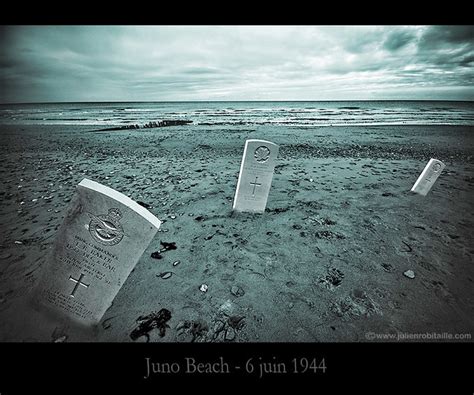 Le 6 juin 1944, les canadiens de la 3e division d'infanterie et de la 2e brigade blindée ont pour mission l'établissement d'une tête de pont sur la plage désignée sous le nom de code juno. Juno Beach - Sur les plages du débarquement canadien... - a photo on Flickriver