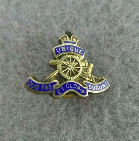 Birks Sterling Royal Regiment Of Canadian Artillery Sweetheart Pin